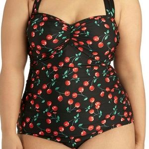 Modcloth 😍NEW🍒🍒CHERRY PRINT🍒🍒 Swimsuit